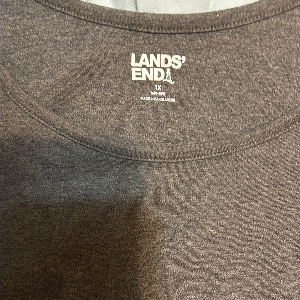 Lands' End Charcoal Gray Tee